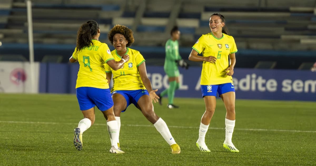 Brasil Feminino Sub-20 estreia na Sul-Americana com goleada em cima do Chile