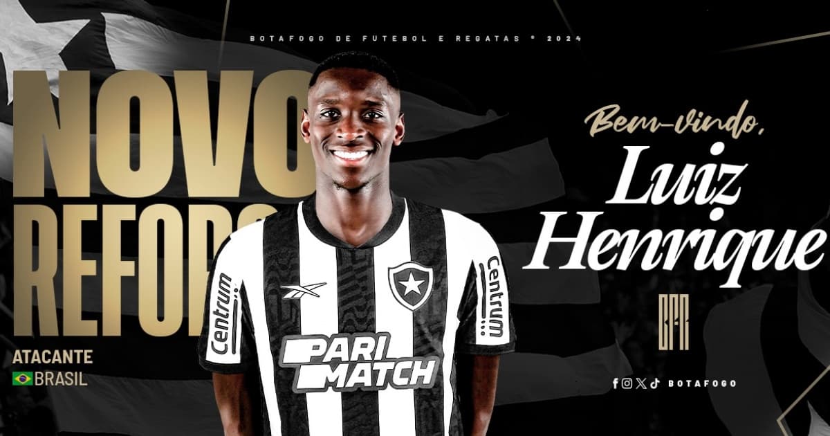Botafogo anuncia Luiz Henrique, contratação mais cara do futebol brasileiro