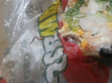 Itabuna: Subway diz que caso de barata em sanduíche é ‘fato isolado’ e será investigado