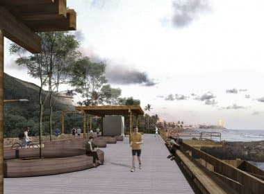 Projeto da prefeitura visa construção de passarela para pedestres na orla de Ondina