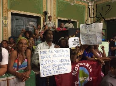 Moradores do Centro Histórico protestam contra 'Programa Revitalizar' na Câmara
