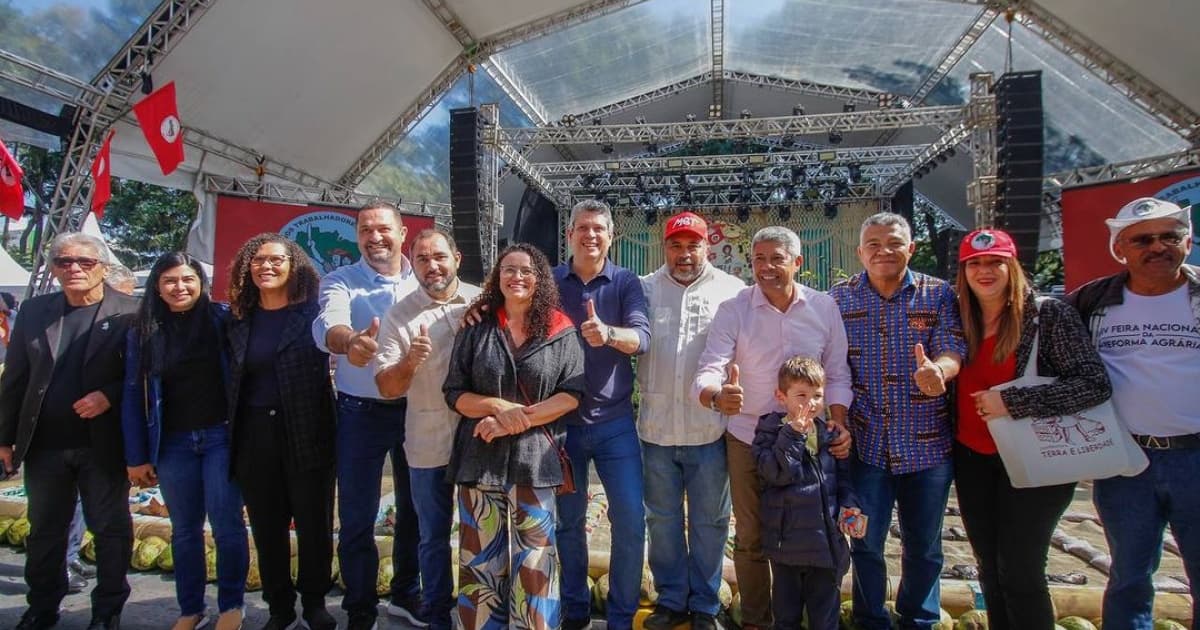 Na feira do MST, Jerônimo diz que CPI “revelará o compromisso com a terra e povo brasileiro”