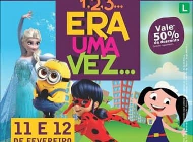Espetáculo infantil ‘1,2,3 Era Uma Vez’ faz curtíssima temporada no Teatro Jorge Amado