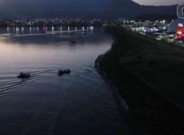 Com drone, segurança flagra passageiros tentando entrar no Rock in Rio de barco
