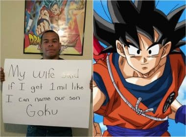 Americano consegue mais de 1 milhão de likes para batizar filho como ‘Goku’