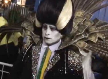 ‘Vampirão’ da Tuiuti sai sem faixa presidencial no Desfile das Campeãs no Rio de Janeiro