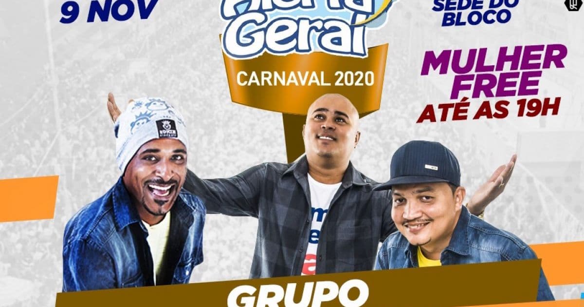 Bloco Alerta Geral comanda ensaio para o Carnaval 2020 com show do Grupo Miudinho
