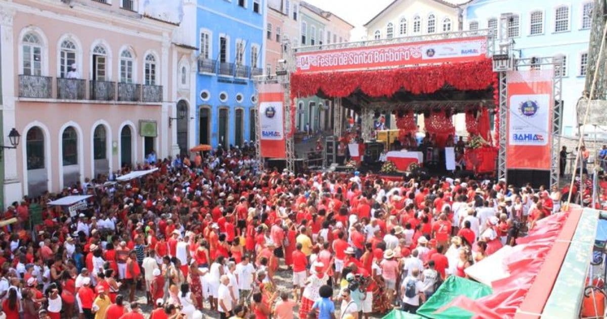 Festa de Santa Bárbara reúne devotos nesta quarta no Pelourinho