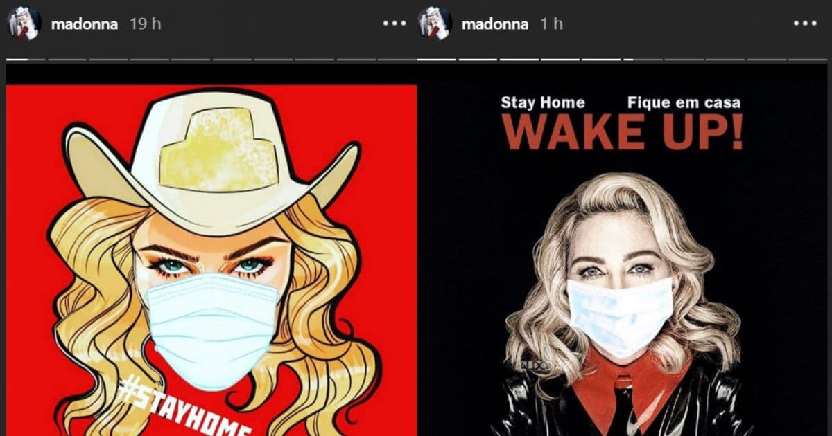 Madonna compartilha panelaço contra Bolsonaro e pede que população se isole