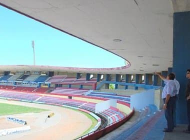 Bahia visita estádio e analisa custos para jogar em Alagoas