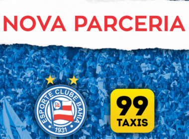 Bahia oficializa novo patrocinador: 99Taxis