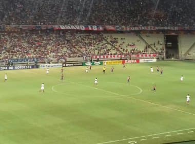 Bahia vence Fortaleza por 2 a 1 e leva vantagem para a Arena Fonte Nova