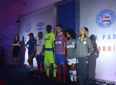 Em evento, Bahia lança novos uniformes para a sequência da temporada