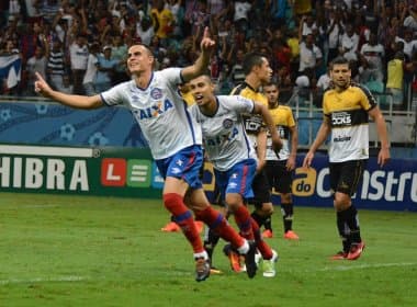 Com dois gols no segundo tempo, Bahia bate o Criciúma na Fonte Nova