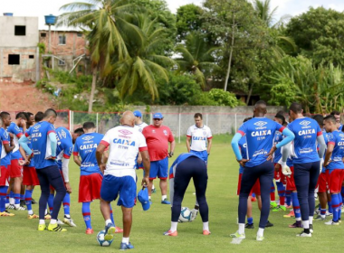 Em primeira bateria de treinos do dia, Bahia trabalha parte física e técnica
