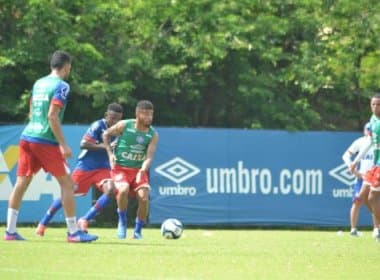 Com treino tático, Bahia finaliza preparação para enfrentar o Sport