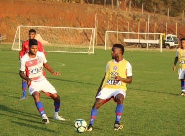 Em treino único, Bahia encerra preparação para duelo contra a Chapecoense