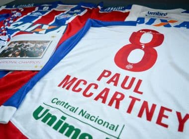 Bahia prepara kit do clube para receber Paul McCartney: 'A Bahia te espera'