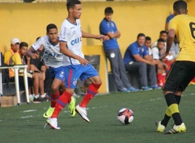 Com experiência na Copinha, Felipinho mostra confiança no Bahia: 'O time é bom'
