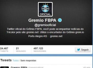 Twitter do Grêmio é hackeado e exalta rival Inter: &#039;Maior do Sul&#039;