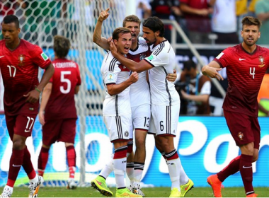 Com três de Muller, Alemanha goleia Portugal na Fonte Nova