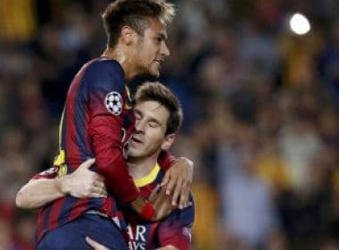 Neymar e Messi brilham mais uma vez e Barcelona vence Ajax na Liga dos Campeões