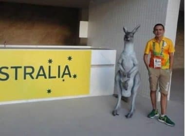 Após polêmica com prefeito do Rio, Austrália exibe estátua de canguru na Vila