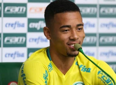 Gabriel Jesus se despede do Palmeiras e não enfrenta o Vitória no Barradão
