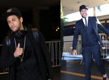 Neymar e Daniel Alves se apresentam à seleção com foco em eliminatórias