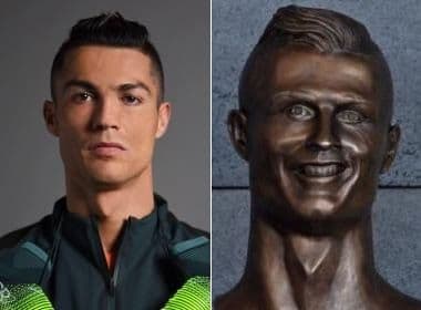 Busto de Cristiano Ronaldo em aeroporto da Madeira vira piada na internet