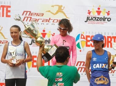Marily dos Santos e José Márcio vencem Meia Maratona Tiradentes em Juazeiro