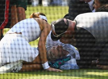 Após grave lesão, organização de Wimbledon rebate críticas sobre grama e atendimento
