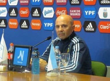 Sampaoli sai frustrado com empate da Argentina: 'Agora estamos mais complicados'