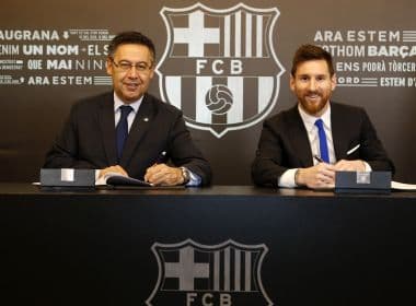 Messi renova com Barcelona até 2021 e multa rescisória é de quase R$ 3 bilhões