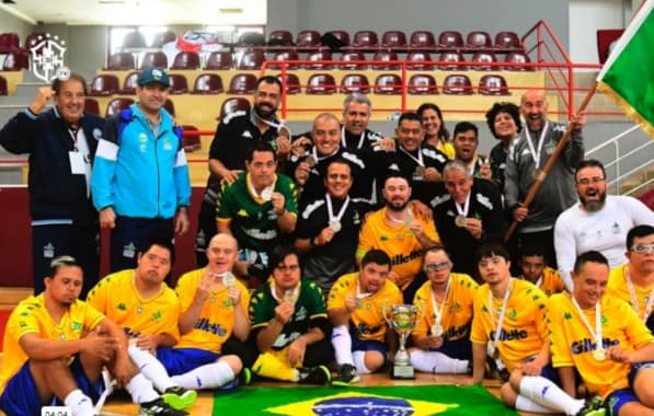 Seleção Brasileira de Futsal Down vence Turquia na final e garante o tricampeonato mundial da categoria