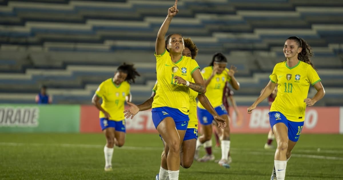 Seleção feminina bate Venezuela e garante vaga antecipada na 2ª fase do Sul-Americano Sub-20