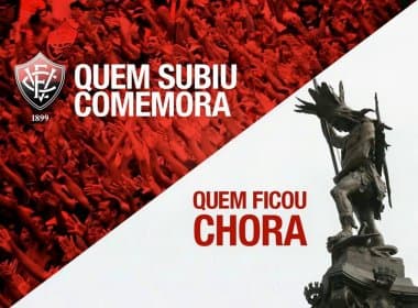 Nas redes sociais, Vitória cutuca o Bahia: &#039;Quem ficou, chora&#039; 