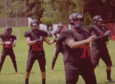  Futebol americano: Ao som da Vingadora, Vitória lança vídeo em busca de novos talentos