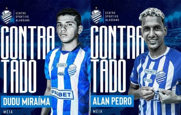 CSA anuncia Dudu e Alan Pedro, emprestados pelo Vitória 