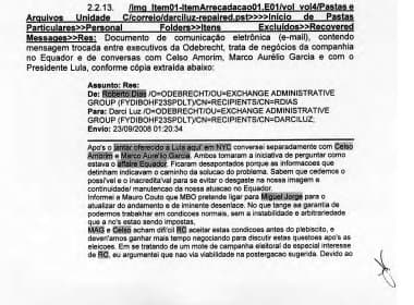 E-mails de Odebrecht revelam contatos no Itamaraty por intermédio de Lula