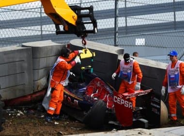Espanhol sofre forte acidente em treino do GP da Rússia, mas passa bem