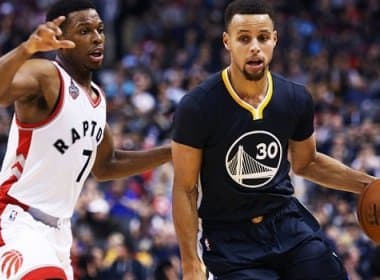 Warriors sua diante do Raptors, mas Curry brilha e leva time à 21ª vitória