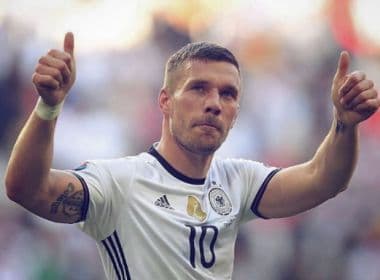 Alemanha chama Podolski para adeus e dá 1ª chance a jovem atacante do RB Leipzig