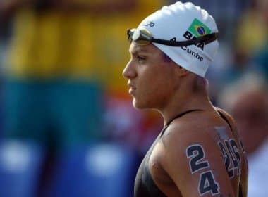 Ana Marcela fatura bronze na maratona aquática de 10 km no Mundial de Budapeste