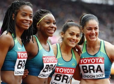 Com sétimo tempo, Brasil garante vaga na final do revezamento 4x100m feminino