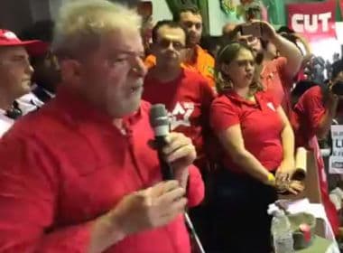 Lula reforça inocência em evento: 'Quero que provem que tenho R$ 1 que não é meu'