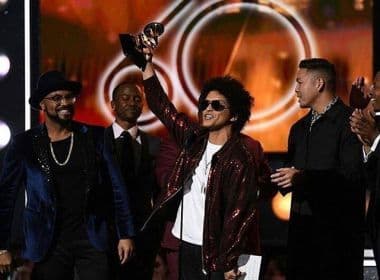 Grammy: Bruno Mars desbanca Kendrick Lamar e é o campeão da noite, com 6 prêmios