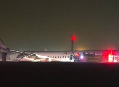 Acidente com avião da Air Canada deixa 23 feridos