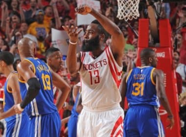 Com show de Harden, Rockets vence e evita título do Warriors na final do Oeste