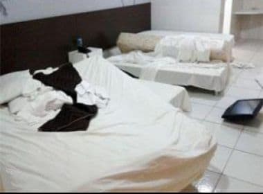 Hotel divulga foto de quarto destruído por Kannário